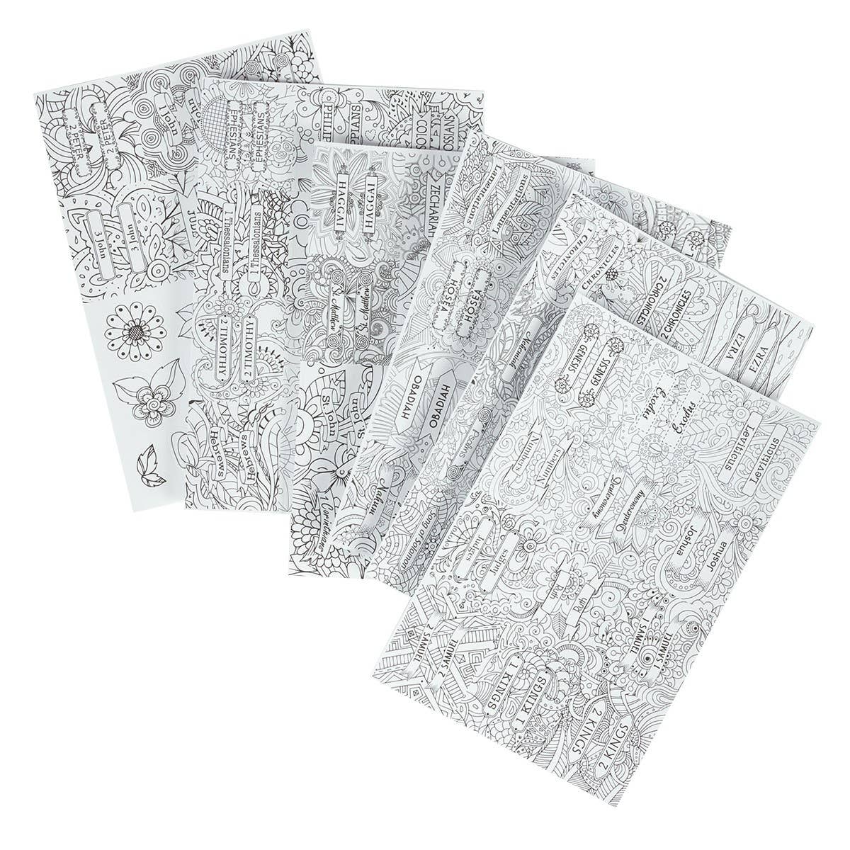 Bible Indexing Tabs Colorable