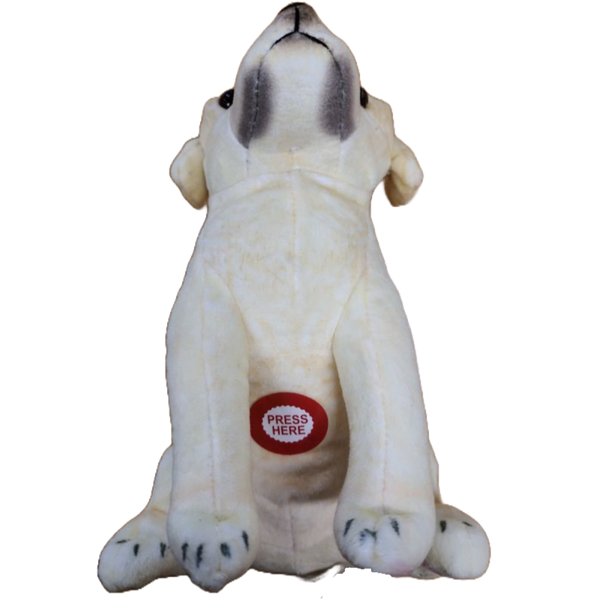 Canned Yellow Labrador Retriever w/Barking Sound - Dog Plush