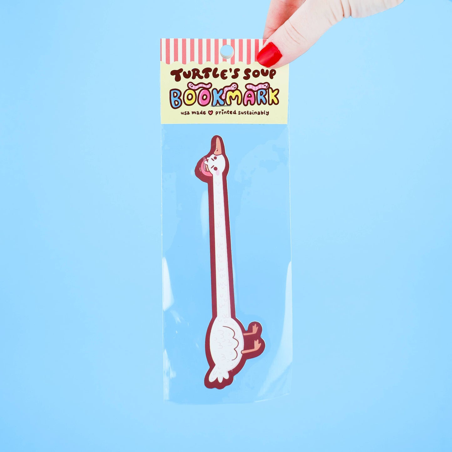 Long Necked Goose Funny Animal Art Bookmark