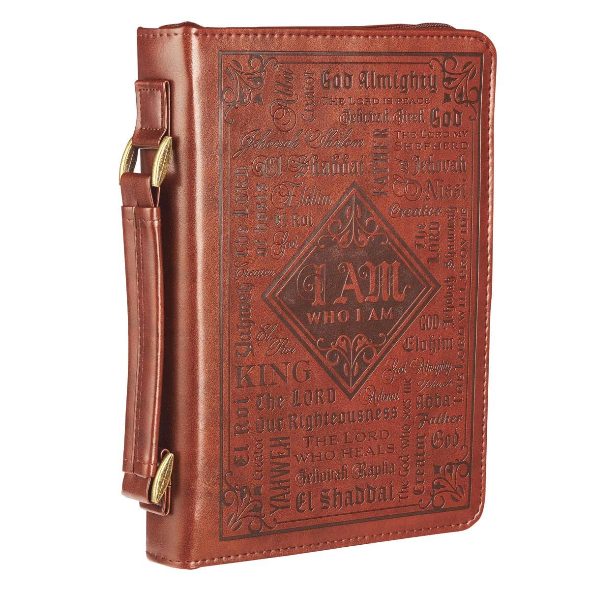 Bible Cover Classic Brown Names of God Brown Ex. 34:6