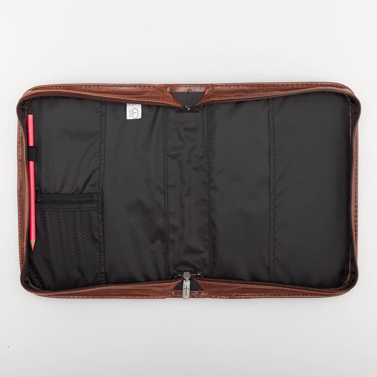 Bible Cover Classic Brown Faith Badge