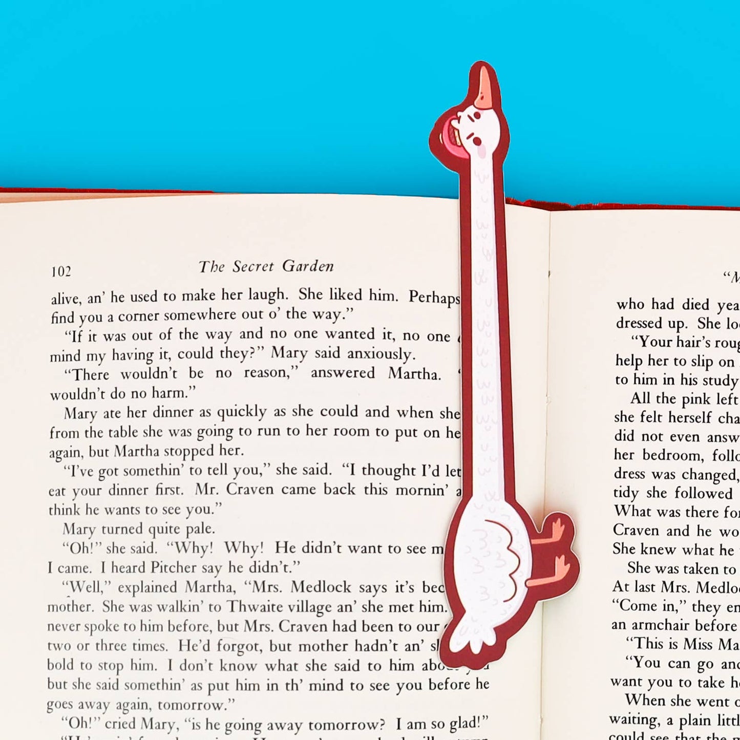 Long Necked Goose Funny Animal Art Bookmark