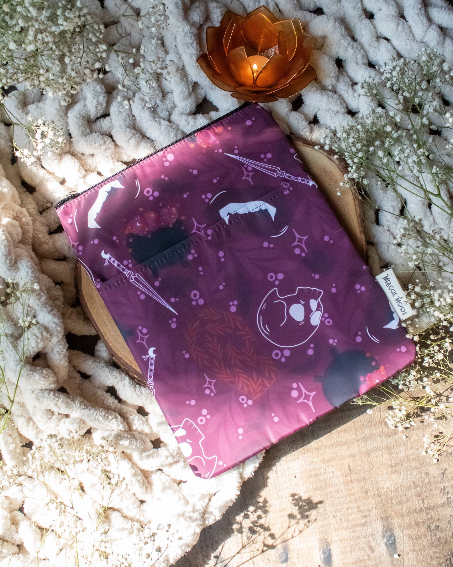 Book / Tablet Sleeve | Maroon Magic