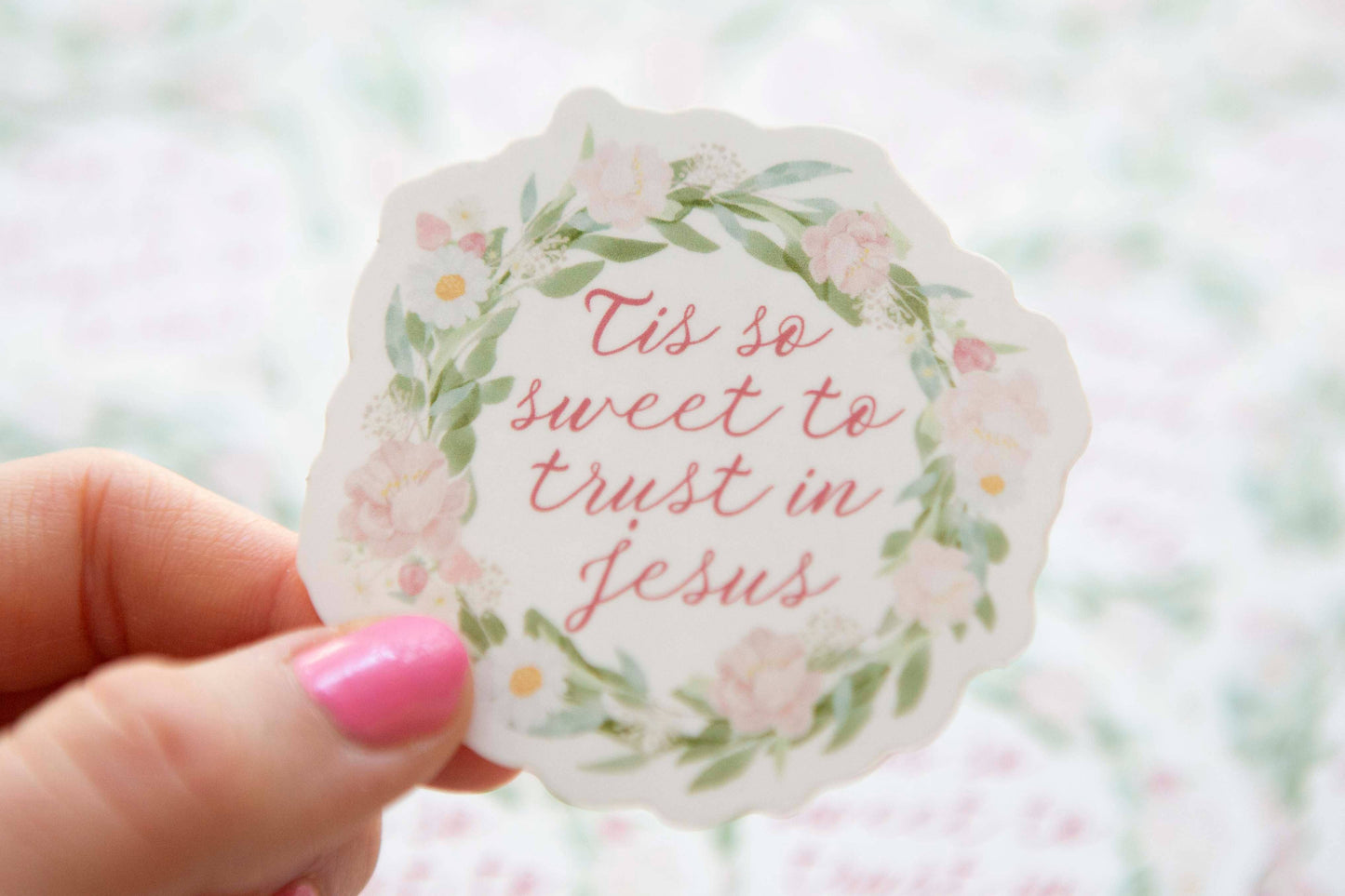 Tis' so Sweet to Trust in Jesus Sticker