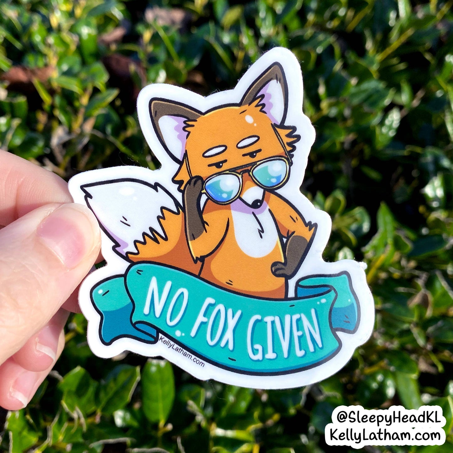 No Fox Given - Waterproof Vinyl Sticker - Cute Animal Pun