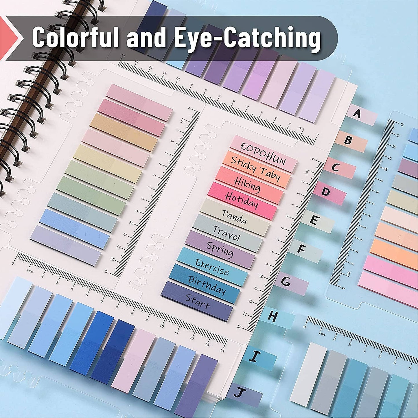 Mr. Pen Colorful Sticky Tabs - 1600 Count