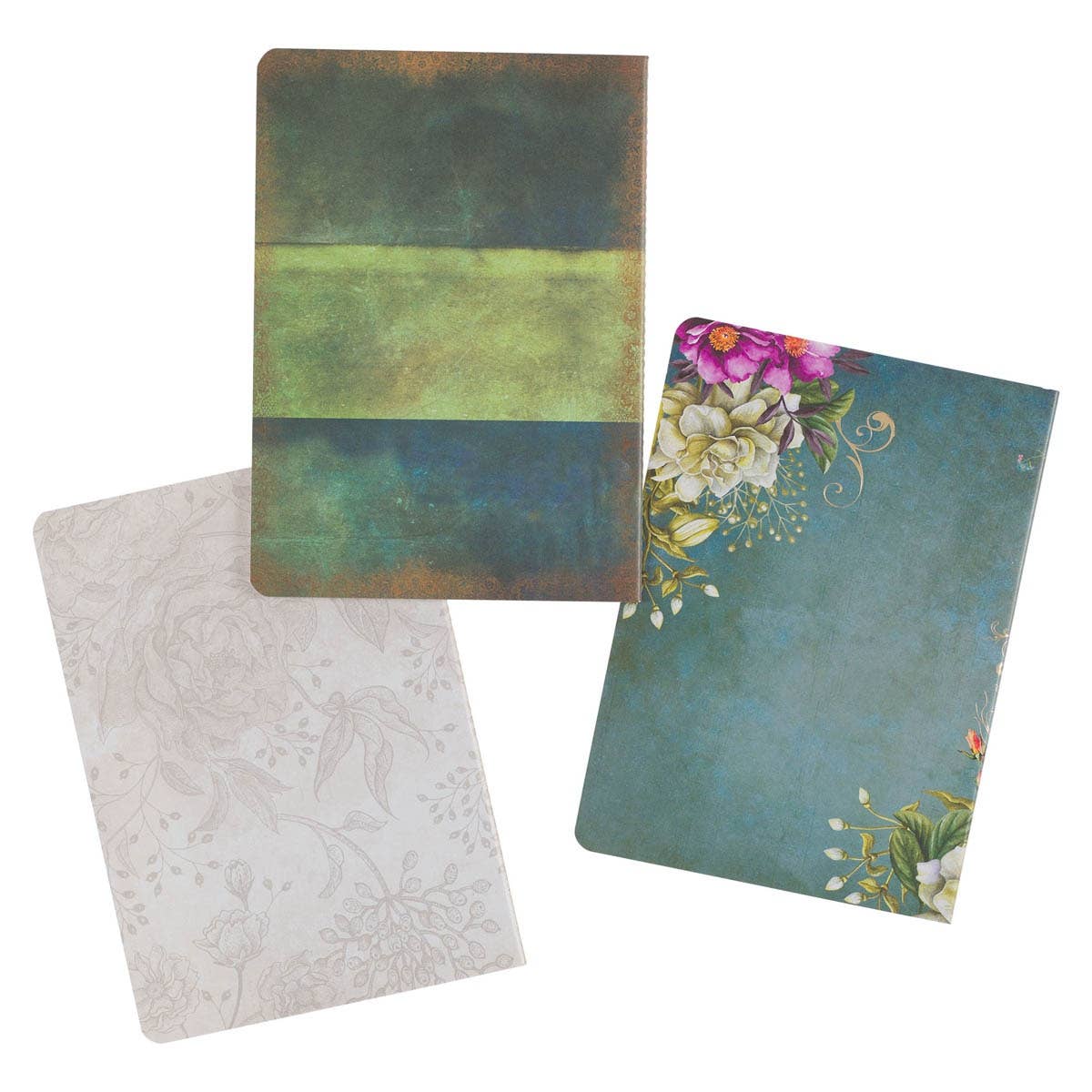 Notebook Set 3pc Blue/Green, Blue Jer. 17:7, Cream