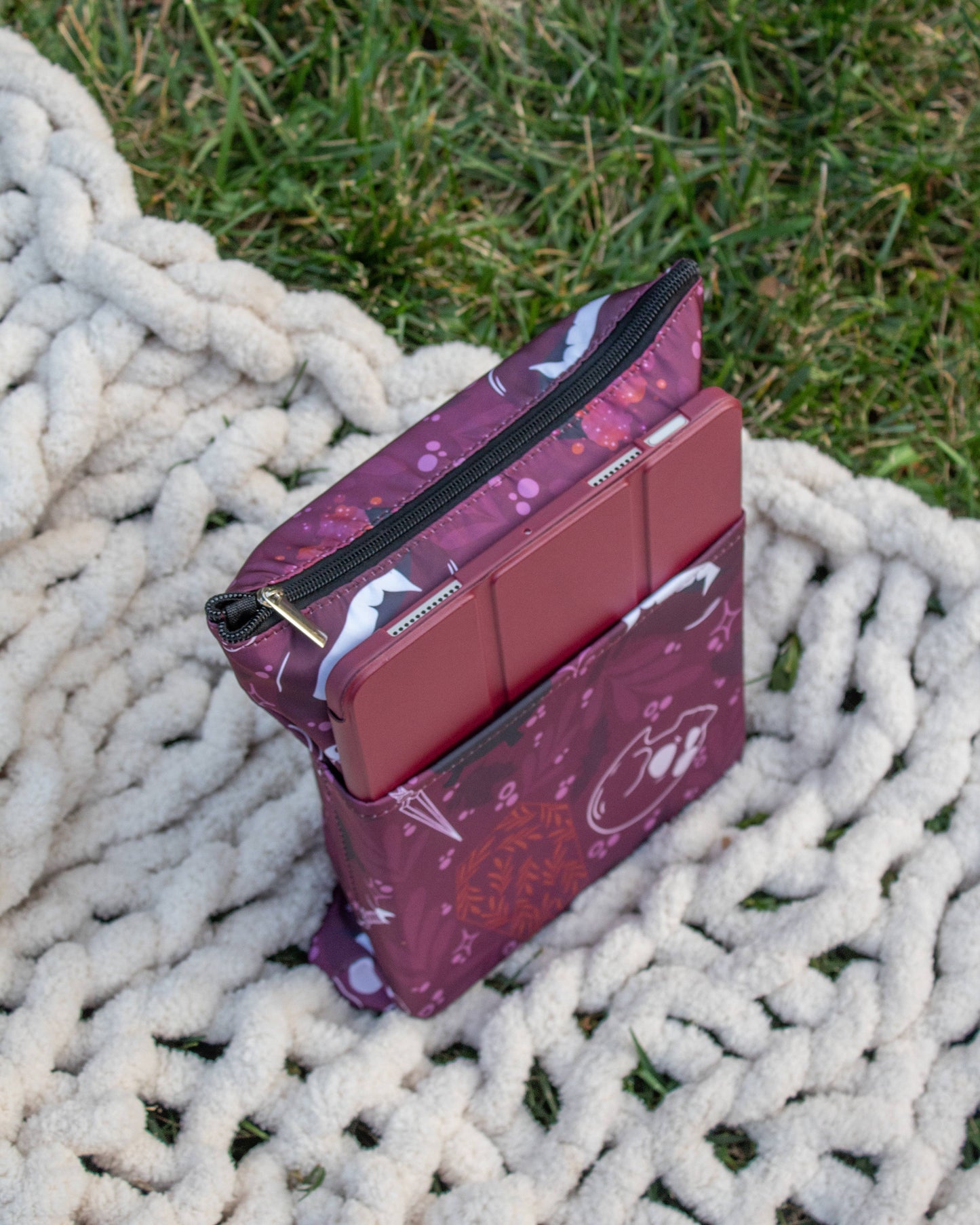Book / Tablet Sleeve | Maroon Magic