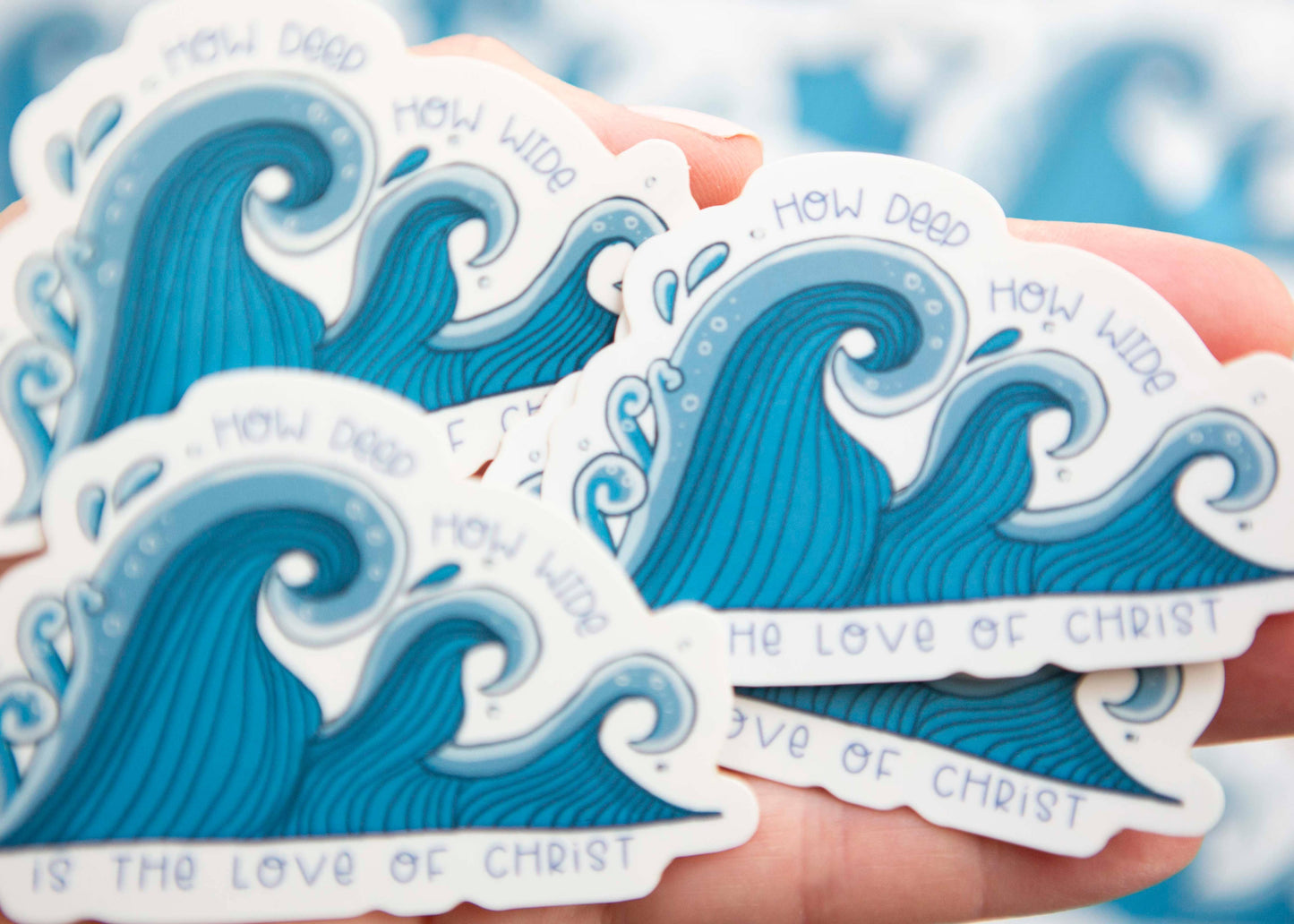 How Deep Christian Sticker | Christian Waterproof Sticker