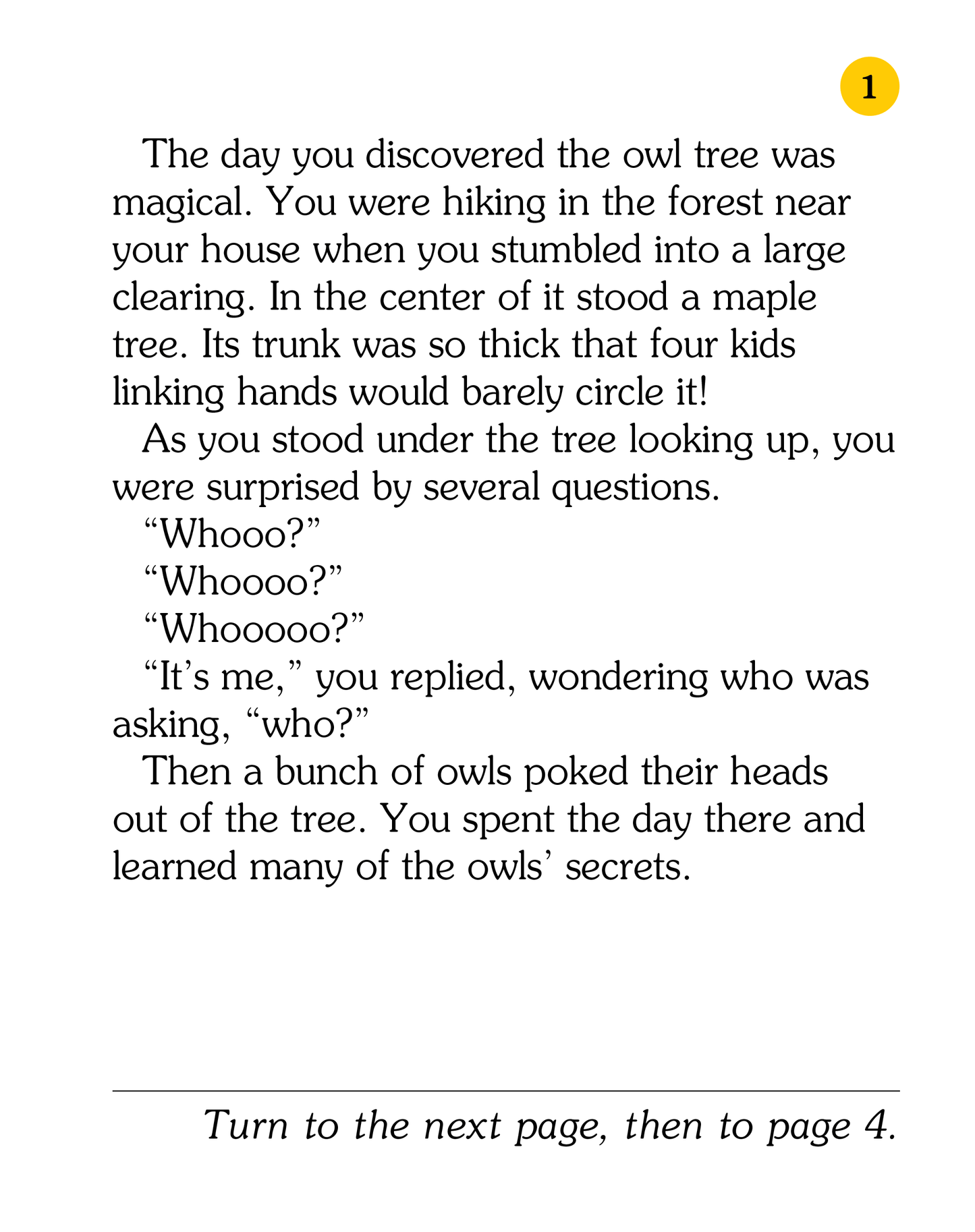 Owl Tree, Children's Book