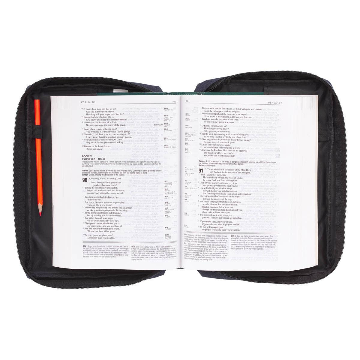 Bible Cover Value Blue Floral Printed Be Still Ps. 46:10