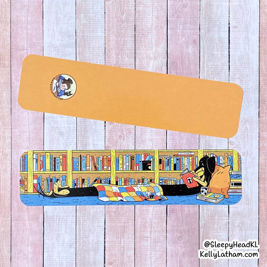 Dog Reading Bookmark - Dachshund Cute Bookstore Gift Puppy