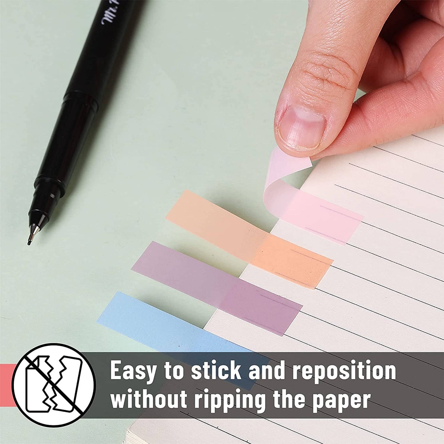 Mr. Pen Colorful Sticky Tabs - 1600 Count