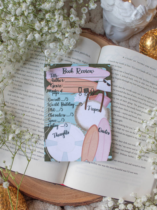 4x6 Book Review Post-it Notepad | Beach Reads