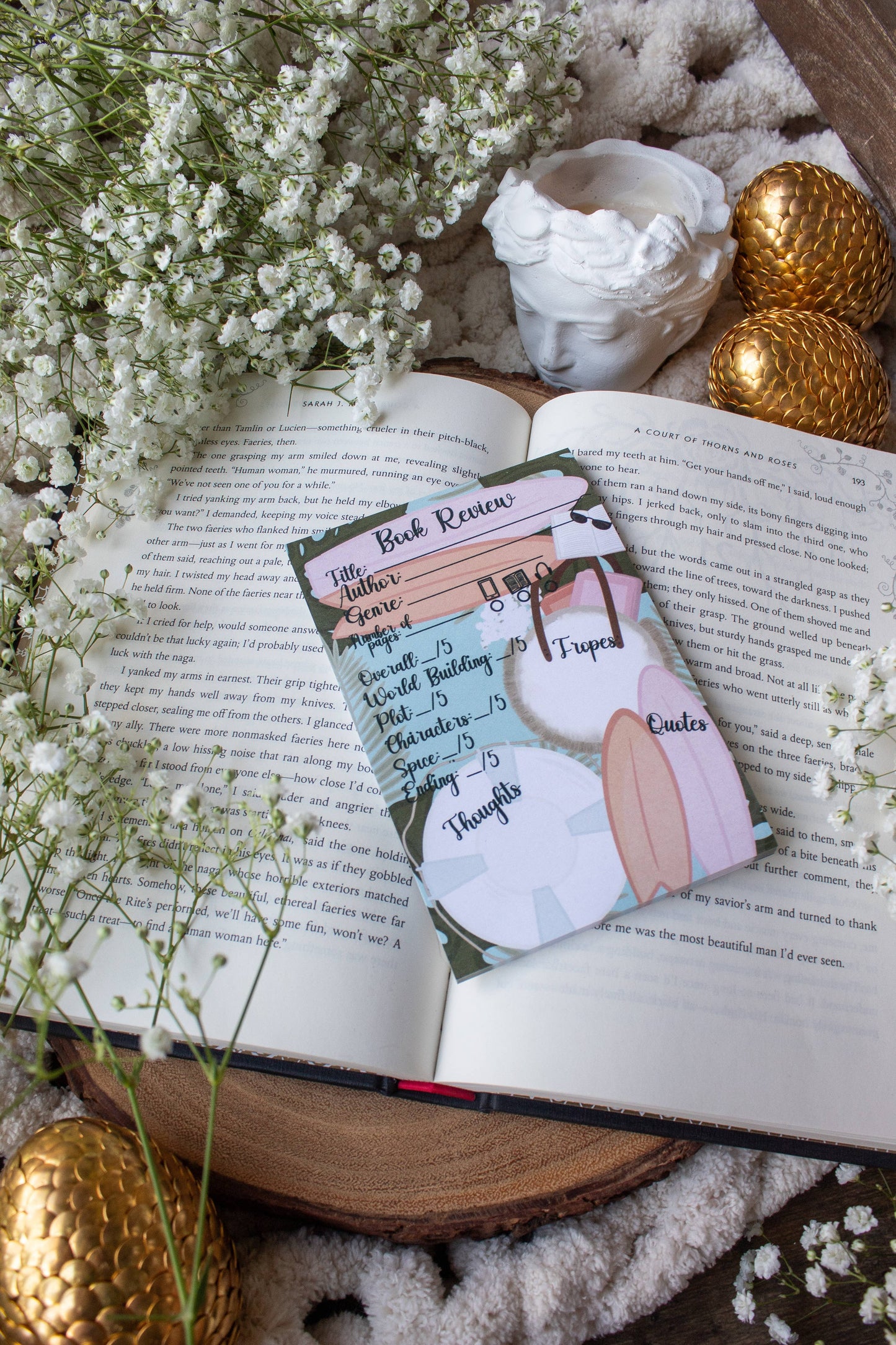 4x6 Book Review Post-it Notepad | Beach Reads