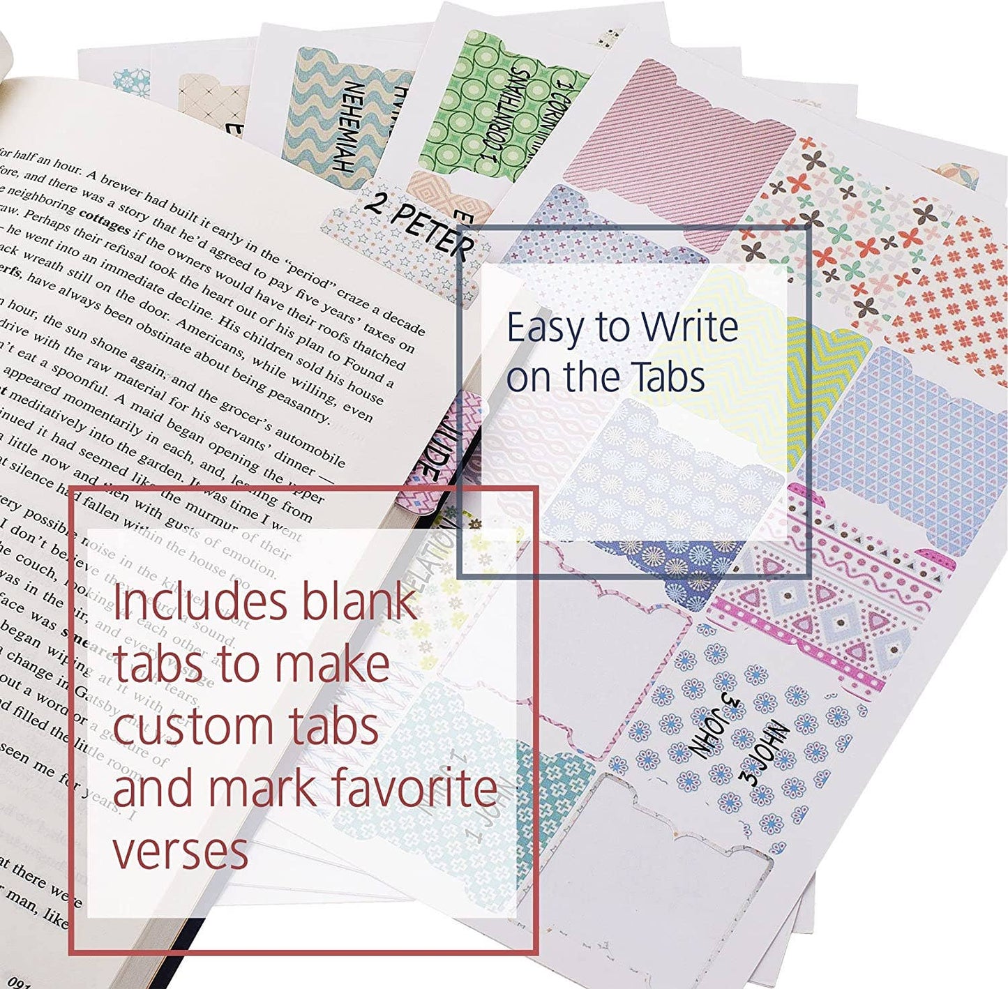 Mr. Pen Laminated Bible Tabs - 75 Count