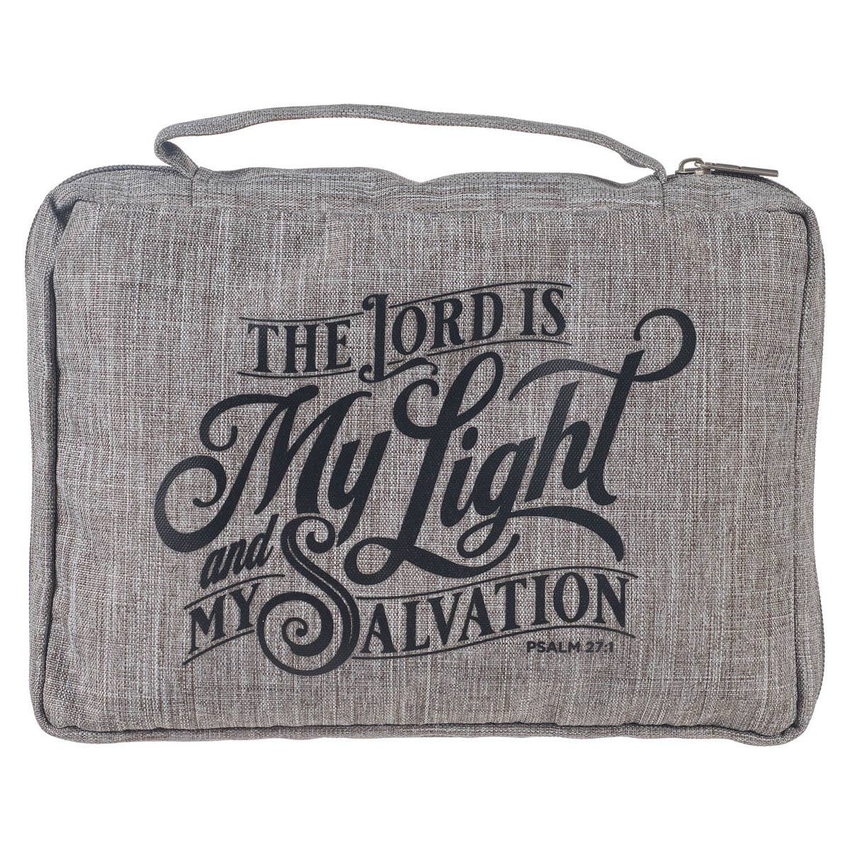 Bible Cover Value Gray The Lord is My Light Ps. 27:1