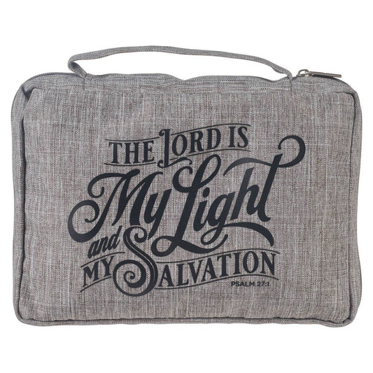 Bible Cover Value Gray The Lord is My Light Ps. 27:1