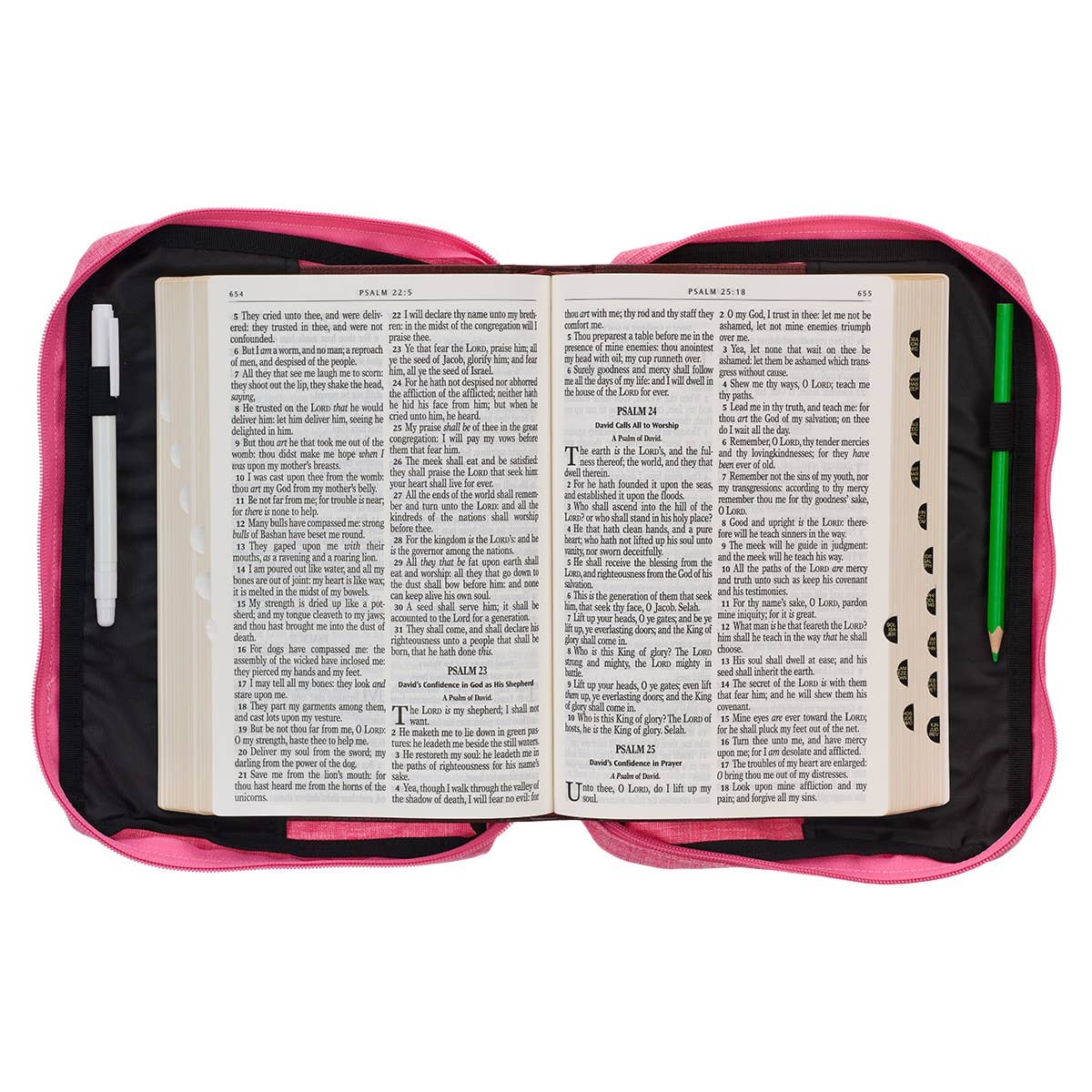 Bible Cover Value Pink Strength & Dignity