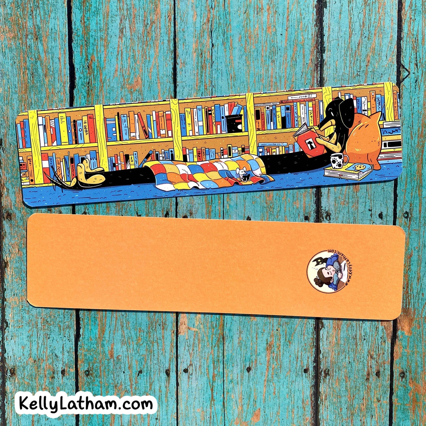 Dog Reading Bookmark - Dachshund Cute Bookstore Gift Puppy