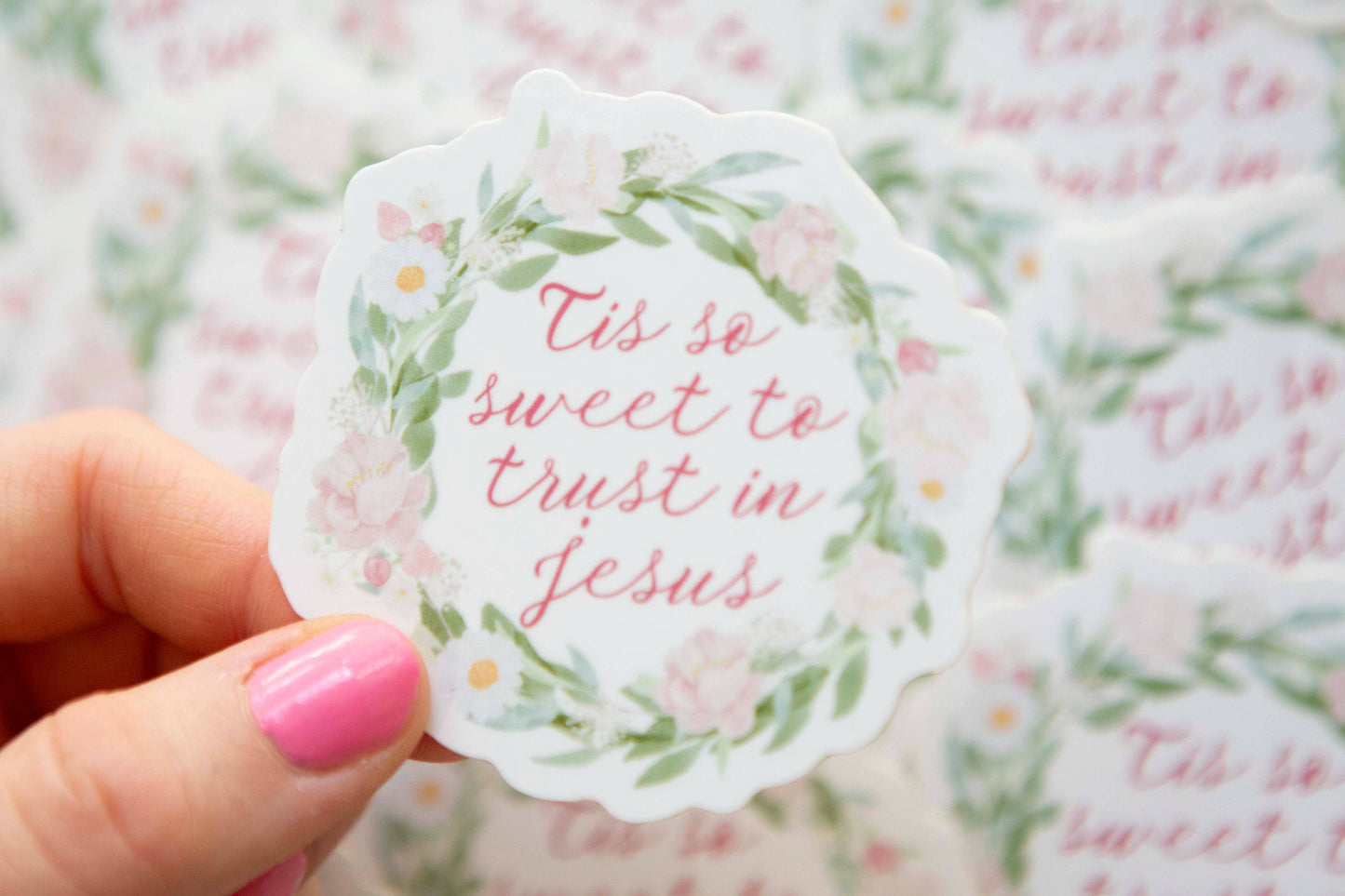 Tis' so Sweet to Trust in Jesus Sticker