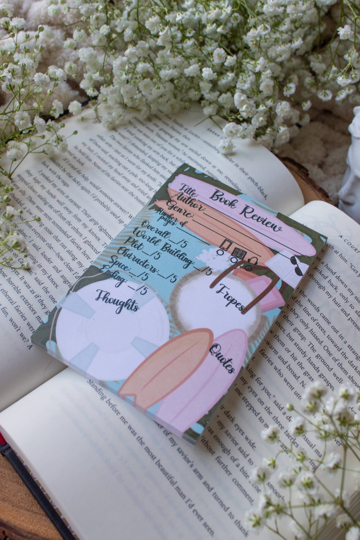 4x6 Book Review Post-it Notepad | Beach Reads