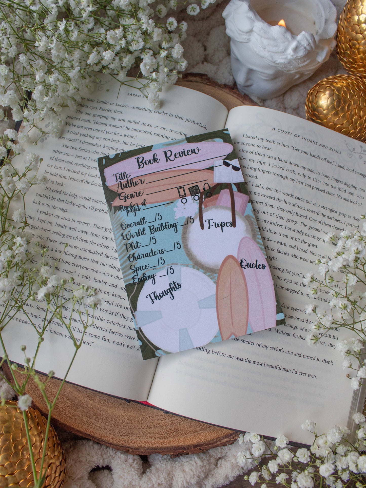 4x6 Book Review Post-it Notepad | Beach Reads
