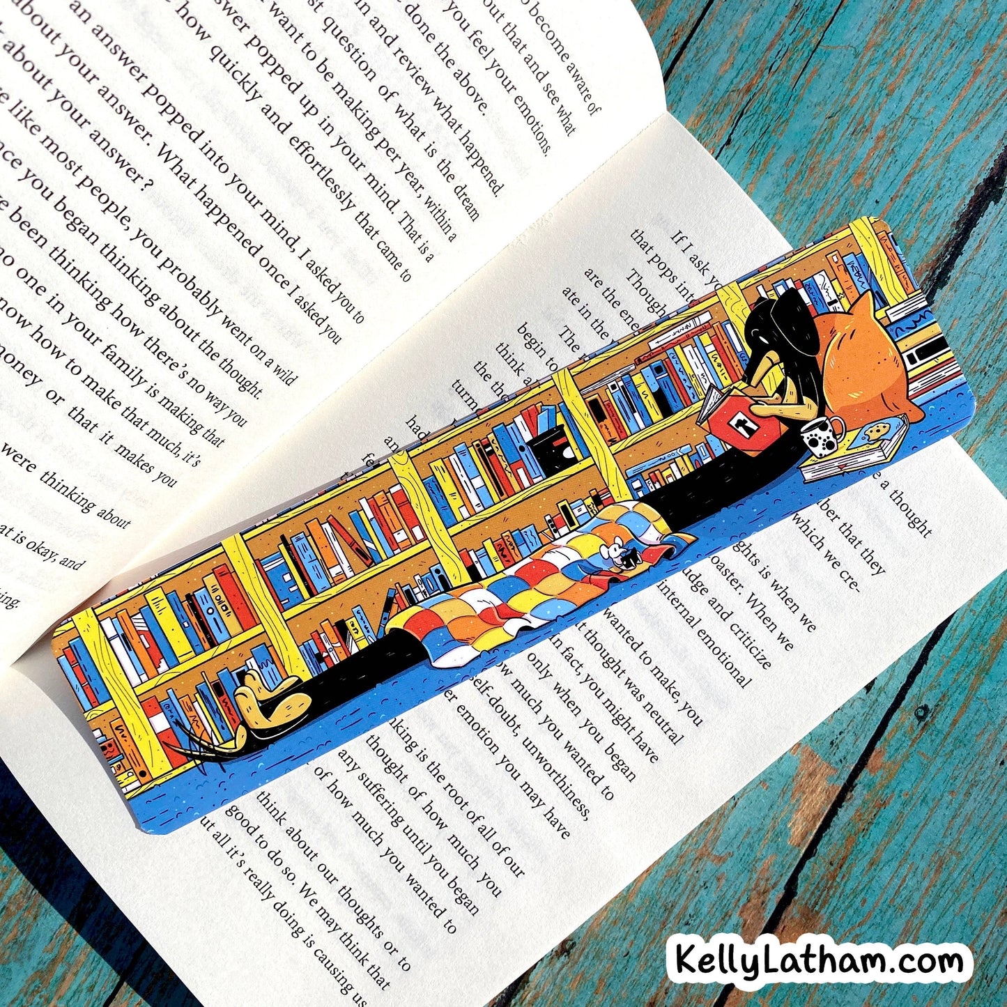 Dog Reading Bookmark - Dachshund Cute Bookstore Gift Puppy