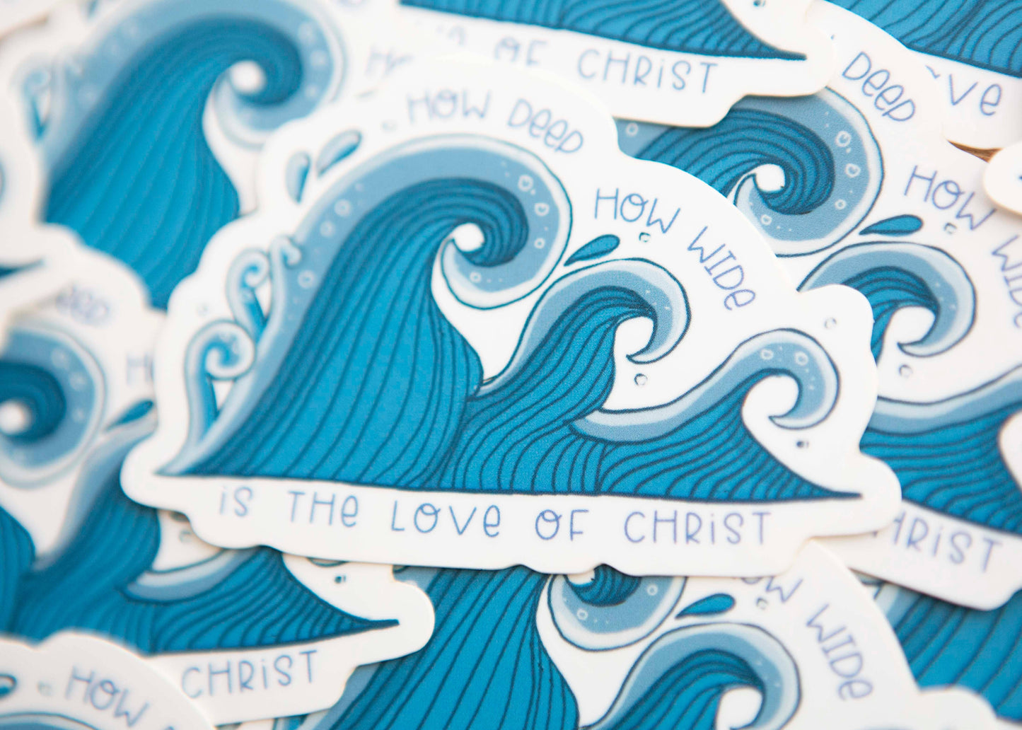 How Deep Christian Sticker | Christian Waterproof Sticker