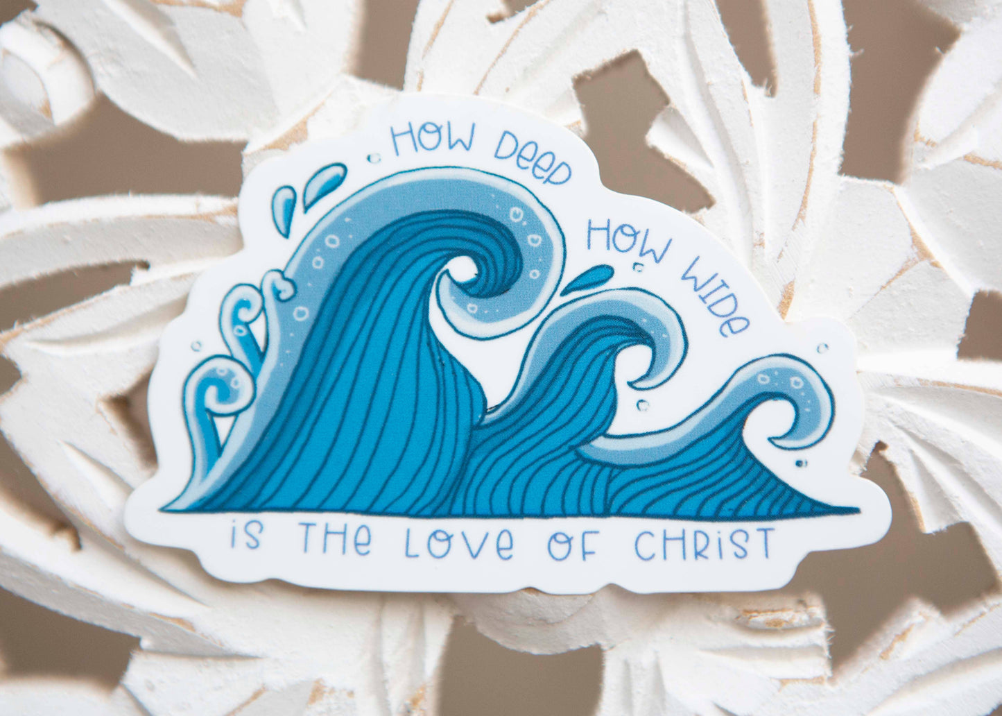 How Deep Christian Sticker | Christian Waterproof Sticker