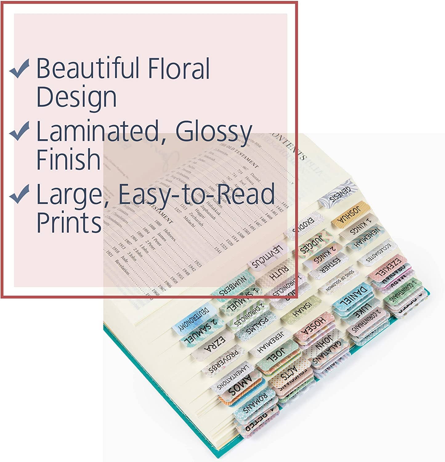 Mr. Pen Laminated Bible Tabs - 75 Count