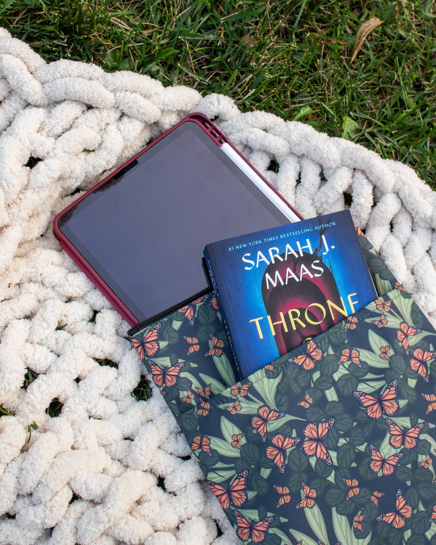 Book / Tablet Sleeve | Butterfly Garden