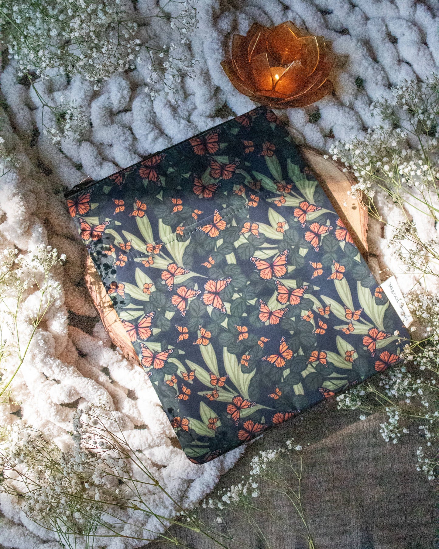 Book / Tablet Sleeve | Butterfly Garden
