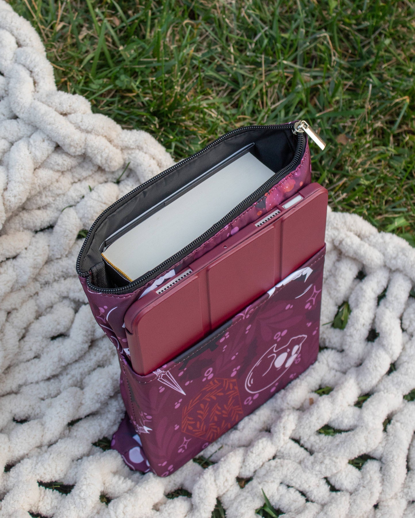Book / Tablet Sleeve | Maroon Magic